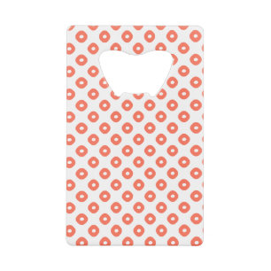 "Kanoko" Fawn Spot Pattern Salmon Pink Geldbeutel Flaschenöffner