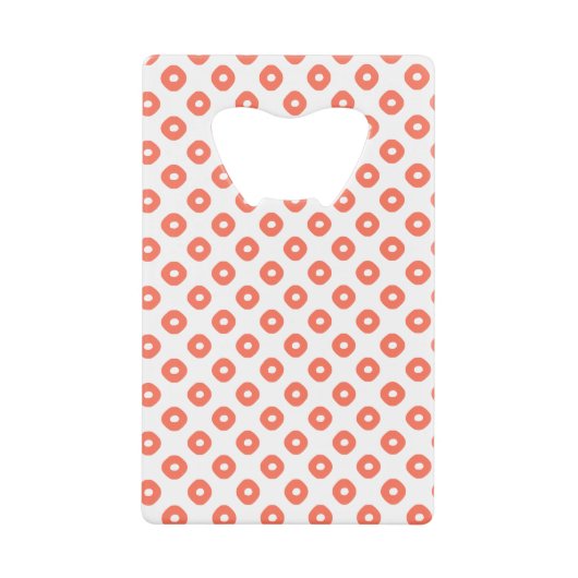 "Kanoko" Fawn Spot Pattern Salmon Pink Geldbeutel Flaschenöffner (Vorderseite)