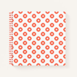 "Kanoko" Fawn Spot Pattern Salmon Pink Notizblock