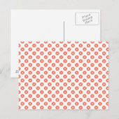 "Kanoko" Fawn Spot Pattern Salmon Pink Postkarte (Vorne/Hinten)