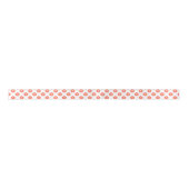 "Kanoko" Fawn Spot Pattern Salmon Pink Satinband (Vorderseite)