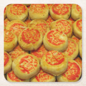 Kanom Pia ข ม เ ปี๊ ะ ~ asiatische Süßigkeiten Nac Rechteckiger Pappuntersetzer (Vorderseite)