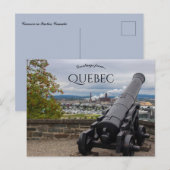 Kanone in Quebec Kanada Postkarte (Vorne/Hinten)