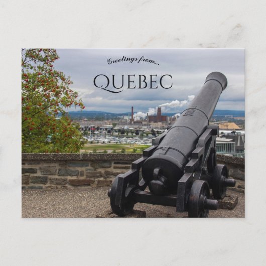 Kanone in Quebec Kanada Postkarte (Vorderseite)