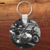 Kanone mit Beiwagen Schlüsselanhänger (Vorderseite)