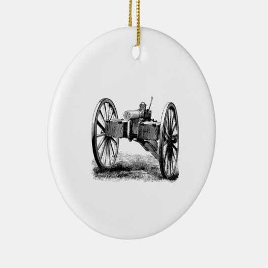 KANONE VINTAG KERAMIK ORNAMENT (Rechts)