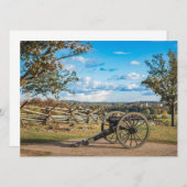 Kanonen at Gettysburg Einladung (Vorne/Hinten)