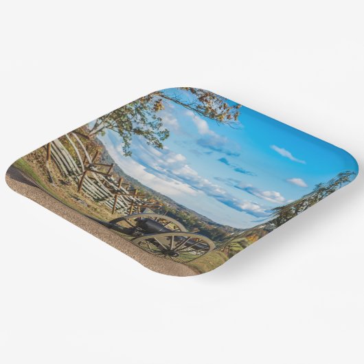 Kanonen at Gettysburg Pappteller (Gewinkelt)