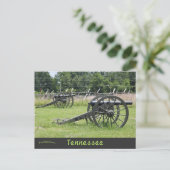 Kanonen auf dem Stones River Natal Schlachtfeld Te Postkarte (Stehend Vorderseite)