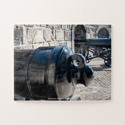 Kanonen Edinburgh Schottland Puzzle (Horizontal)