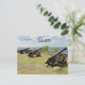 Kanonen in Guam Postkarte (Stehend Vorderseite)