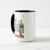 Kanonen-Ski-Plakat Tasse (Vorderseite Links)