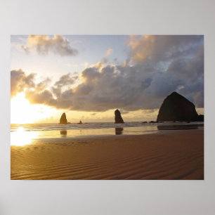 Kanonen-Strand-Oregon-Drucke Poster