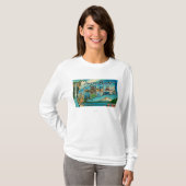 Kanonen-Strand, Oregon - große Buchstabe-Szenen T-Shirt (Vorne ganz)