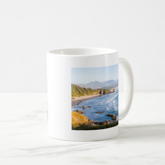 Kanonen-Strand Oregon Kaffeetasse (VorderseiteRechts)