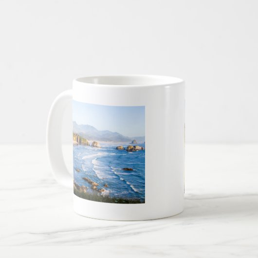 Kanonen-Strand Oregon Kaffeetasse (Vorderseite Links)