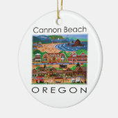 Kanonen-Strand ~ Oregon Keramik Ornament (Links)