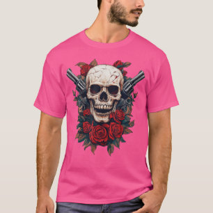 Kanonen und Skulpturen Musikrocken mit Rose T-Shirt