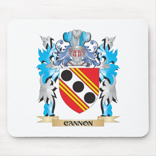 Kanonen-Wappen - Familienwappen Mousepad (Vorne)