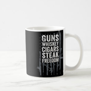 Kanonen Whiskey Zigarren Steak Freedom - Funny Dri Kaffeetasse