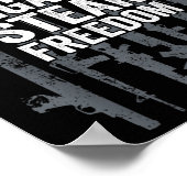 Kanonen Whiskey Zigarren Steak Freedom - Funny Dri Poster (Ecke)