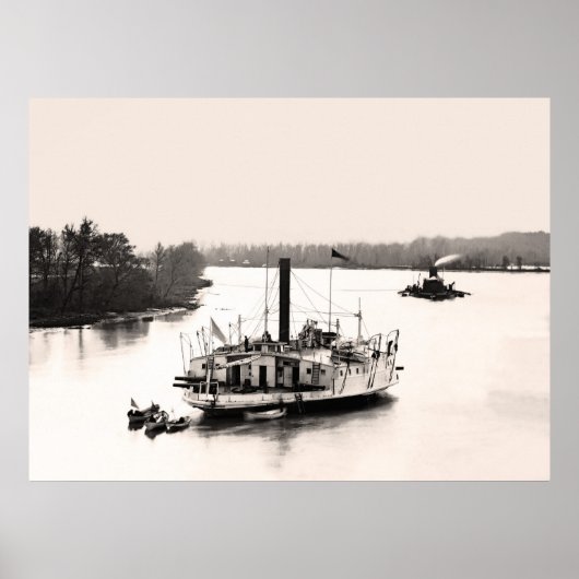 Kanonenboot und Monitor Poster (Vorne)