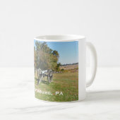 Kanonenreihe auf dem Schlachtfeld von Gettysburg Kaffeetasse (VorderseiteRechts)