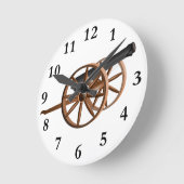 Kanonenuhr Runde Wanduhr (Winkel)