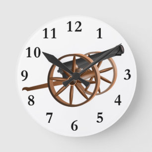 Kanonenuhr Runde Wanduhr