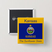 Kansan Flag Button (Vorne & Hinten)