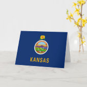 Kansan Flag, Flag of Kansas Karte (Gelbe Blume)