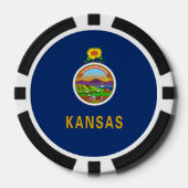 Kansan Flag, Flag of Kansas Pokerchips (Vorderseite)