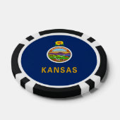 Kansan Flag, Flag of Kansas Pokerchips (Einzeln)