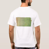 Kansan Flag + Map T - Shirt (Rückseite)