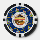 Kansan Flag & Seal, Flag of Kansas Pokerchips (Vorderseite)