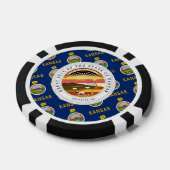 Kansan Flag & Seal, Flag of Kansas Pokerchips (Einzeln)