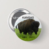 Kansas 1861 - 2011 button (Vorne & Hinten)