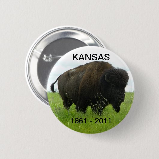 Kansas 1861 - 2011 button (Vorne & Hinten)