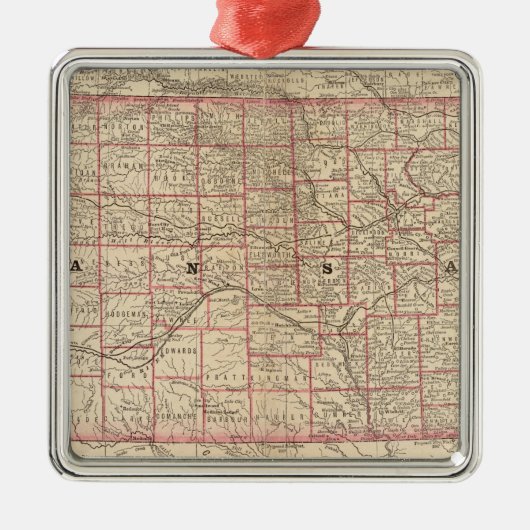 Kansas 3 ornament aus metall (Vorne)