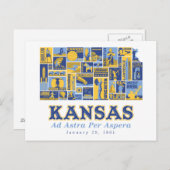 Kansas - Ad Astra Per Aspera - Postkarte (Vorne/Hinten)