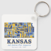 Kansas: Ad Astra Per Aspera - Schlüsselanhänger (Rückseite)