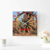 Kansas Antitrappe Racing Square Uhr (Zuhause)