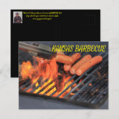 Kansas BARBECUE POST CARD. Postkarte (Vorne/Hinten)