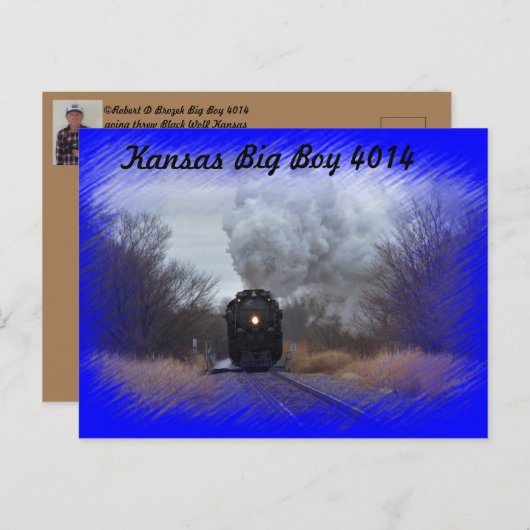 Kansas Big Boy Postkarte (Vorne/Hinten)