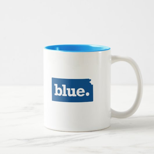 KANSAS BLAUE STAAT ZWEIFARBIGE TASSE (Rechts)