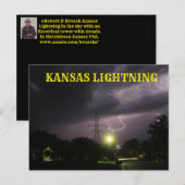 Kansas Blitz über Hutchinson Kansas Post Card Postkarte (Vorne/Hinten)