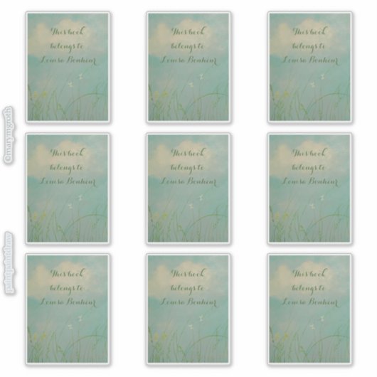 Kansas-Buchzeichen-Aufkleber Aufkleber (Vorderseite)