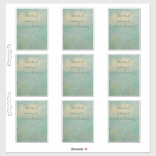 Kansas-Buchzeichen-Aufkleber Aufkleber