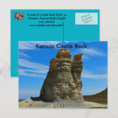 Kansas Castle Rock Post Card Postkarte (Vorne/Hinten)