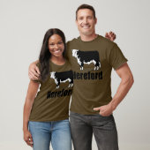 Kansas Cattle Farm Beef Hereford Cow T-Shirt (Unisex)